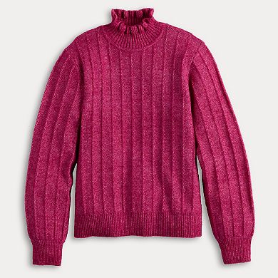 Women's LC Lauren Conrad Ruffle Neck Pullover Sweater