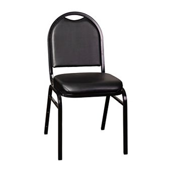 Flash Furniture Commercial Dome Back Stacking Banquet Chair with Metal Frame