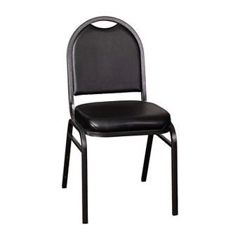 Flash Furniture Commercial Dome Back Stacking Banquet Chair with Metal Frame