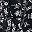 Black White Ditsy