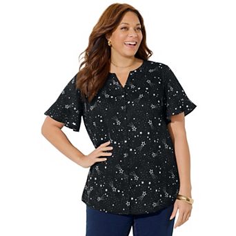 Catherines Women's Plus Size Isabella Romance Blouse