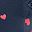 Navy Tossed Hearts