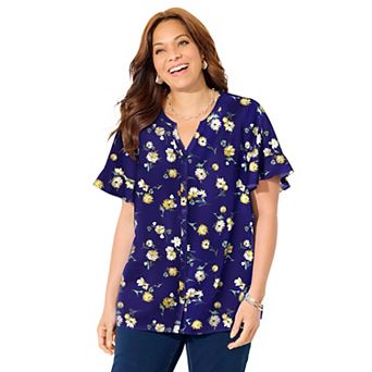 Catherines Women's Plus Size Isabella Romance Blouse