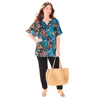 Catherines Women's Plus Size Isabella Romance Blouse