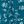Teal White Ditsy
