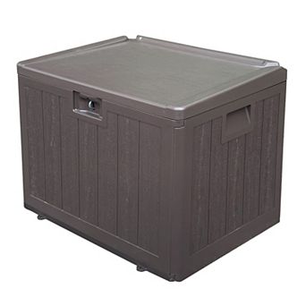 33 Gallon Waterproof Deck Box Outdoor Storage Solution for Patio Garden and Backyard