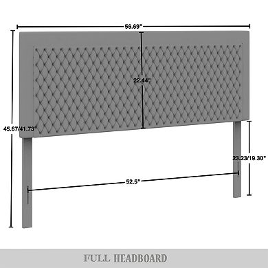 Velvet Upholstered Headboard