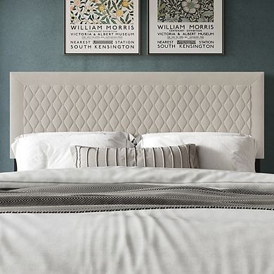 Velvet Upholstered Headboard