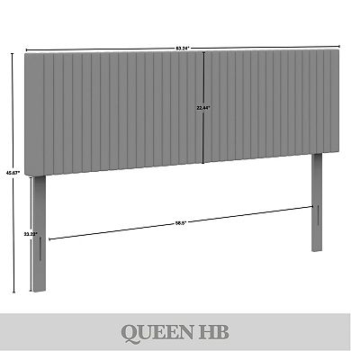 Velvet Upholstered Headboard