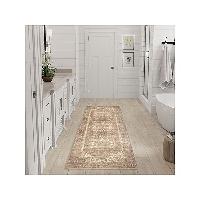 Nourison Vintage Washables Faded Non-Slip Indoor Area Rug