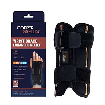 Wrist Brace with Hot/Cold Therapy Copper Infused