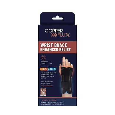 Wrist Brace with Hot/Cold Therapy Copper Infused