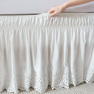 Lush Decor Vintage Eyelet Bed Skirt