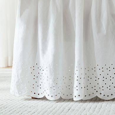 Lush Decor Vintage Eyelet Bed Skirt