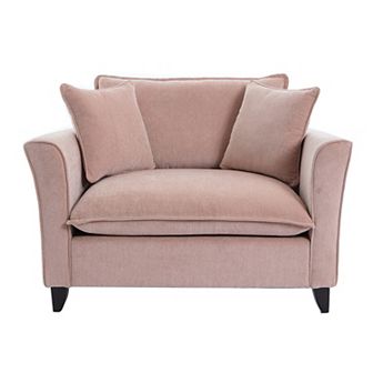 Merax 46.9" Oversized Armchair, Chenille Fabric