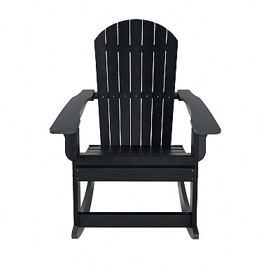 Westintrends Outdoor/patio Hips All-weather Adirondack Rocking Chair