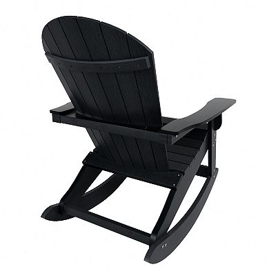 Westintrends Outdoor/patio Hips All-weather Adirondack Rocking Chair