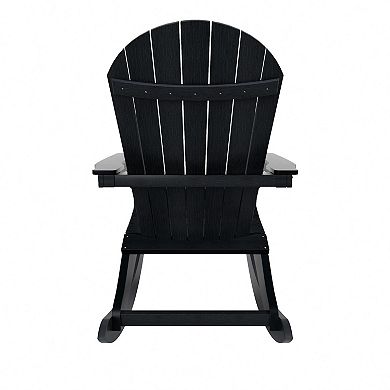 Westintrends Outdoor/patio Hips All-weather Adirondack Rocking Chair