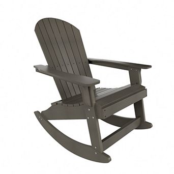 Westintrends Outdoor/patio Hips All-weather Adirondack Rocking Chair