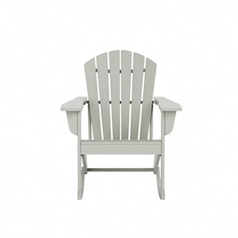 Outdoor Patio Poly Plastic Adirondack Rocking Chair