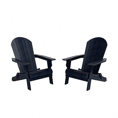 Westintrends Hips outdoor/patio folding adirondack chair (set Of 2)
