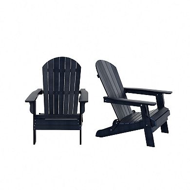 Westintrends Hips outdoor/patio folding adirondack chair (set Of 2)