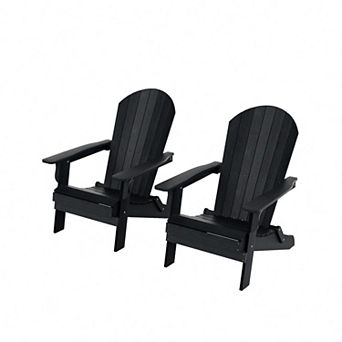 Westintrends Hips outdoor/patio folding adirondack chair (set Of 2)