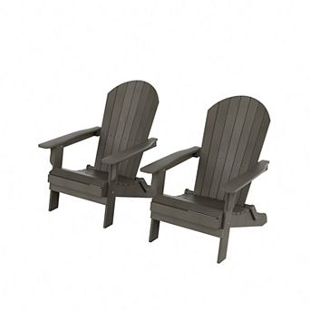Westintrends Hips outdoor/patio folding adirondack chair (set Of 2)