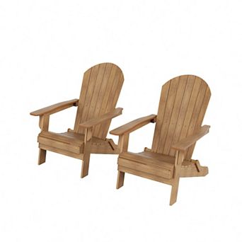 Westintrends Hips outdoor/patio folding adirondack chair (set Of 2)