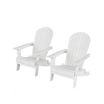 Westintrends Hips outdoor/patio folding adirondack chair (set Of 2)