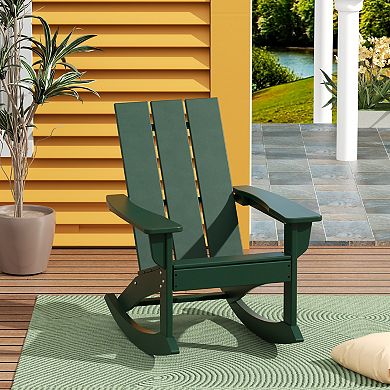 Westintrends Outdoor/patio Modern Adirondack Rocking Chair