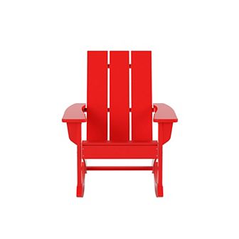 Westintrends Outdoor/patio Modern Adirondack Rocking Chair