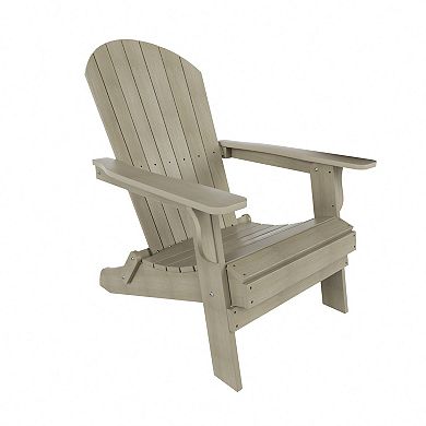 Westintrends Hips outdoor/patio folding adirondack chair With Folding Ottoman