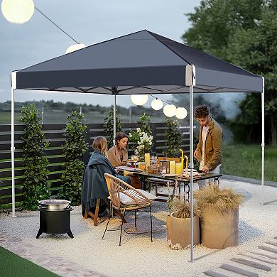 Aoodor 10'x10' Waterproof and UV resistant Pop Up Canopy Tent with Roller Bag