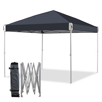 Aoodor 10'x10' Waterproof and UV resistant Pop Up Canopy Tent with Roller Bag