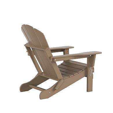 Westintrends Classic Adirondack Chair With Ottoman