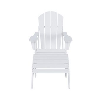 Westintrends Classic Adirondack Chair With Ottoman