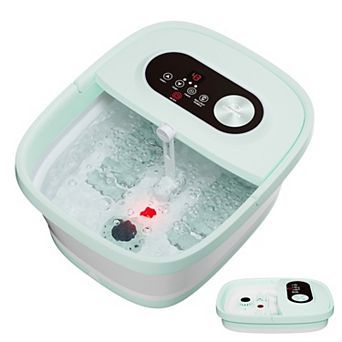 Snailax Heated Foot Spa Bath Massager with Bubble Red Light Pedicure, Foot Care Gifts