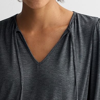 Women's Apt. 9® Ribbon Detail V-Neck Top