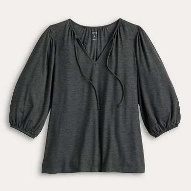 Women's Apt. 9® Ribbon Detail V-Neck Top