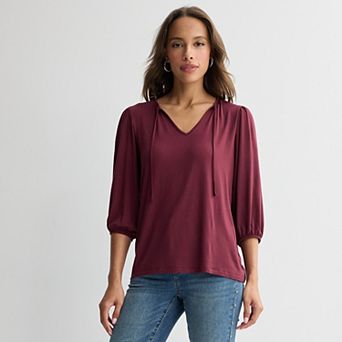 Women's Apt. 9® Ribbon Detail V-Neck Top