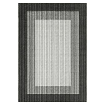 Garvee Machine Washable Non Slip Modern Striped Edge Printed Area Rug for Home Decor