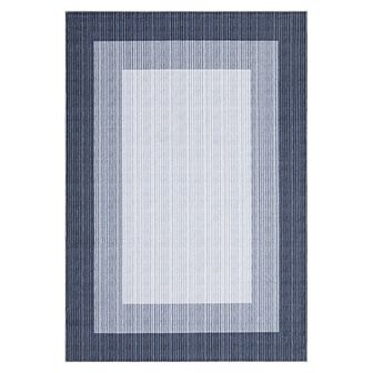 Garvee Machine Washable Non Slip Modern Striped Edge Printed Area Rug for Home Decor