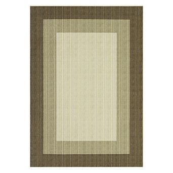 Garvee Machine Washable Non Slip Modern Striped Edge Printed Area Rug for Home Decor