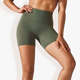 Women's High Waist Seamless Compression Sports Shorts