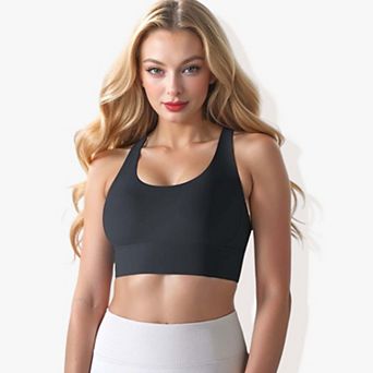 Women's Seamless Tight Cross Back Sports Bra