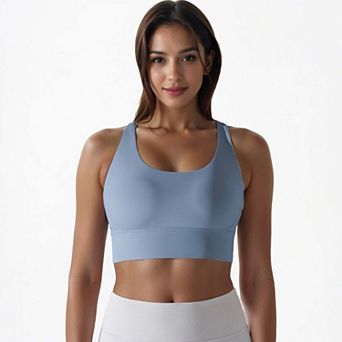 Women's Seamless Tight Cross Back Sports Bra