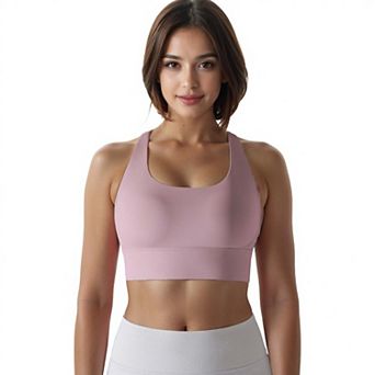 Women's Seamless Tight Cross Back Sports Bra