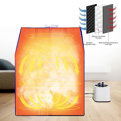 Mondawe Portable Steam Sauna,With High-Power Steamer And Waterproof&Foldable Steam Hood
