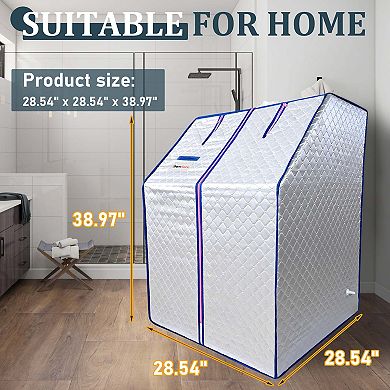 Mondawe Portable Steam Sauna,With High-Power Steamer And Waterproof&Foldable Steam Hood
